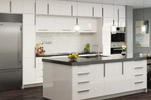 Clean Frameless Kitchen Cabinets