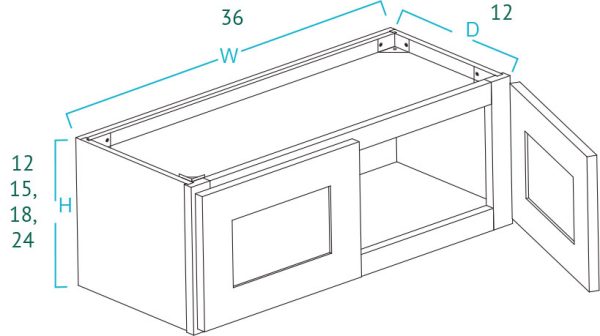 Frameless Modern Oak Slab Wall Bridge Cabinet MOS-W3615